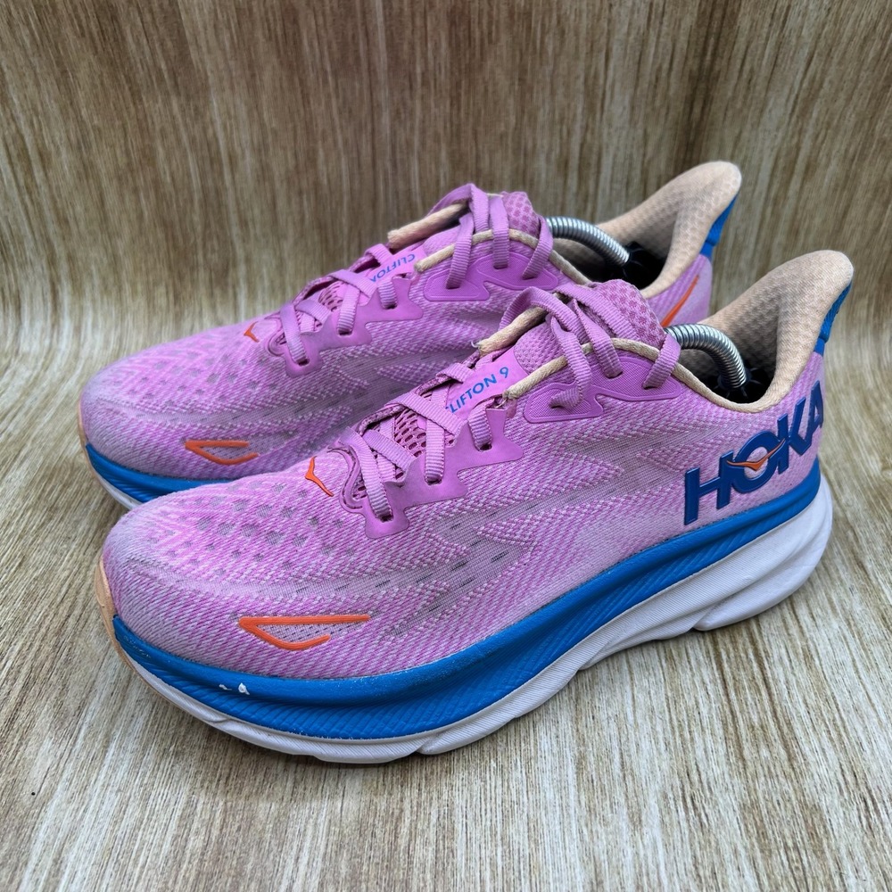 Hoka One One Clifton 9 Womens Size 8 Cyclamen Sweet Lilac Shoes 1127896 CSLC - Picture 3 of 10